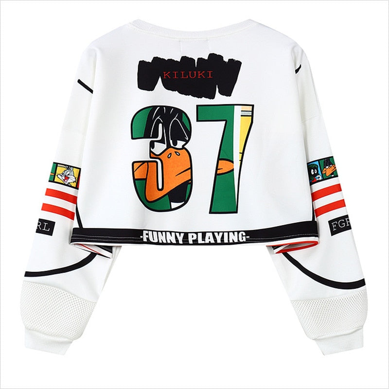 Women Femme Cartoon Print Harajuku Sweatshirts-2