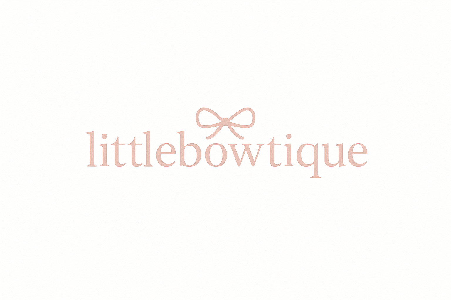 a simple logo named littlebowtiqeu